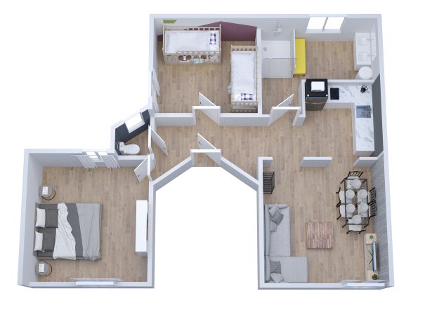 Résidence Kméléon : Logements de courte durée au Mans. Passez d'agréables séjours en famille, entre amis ou pour le travail.