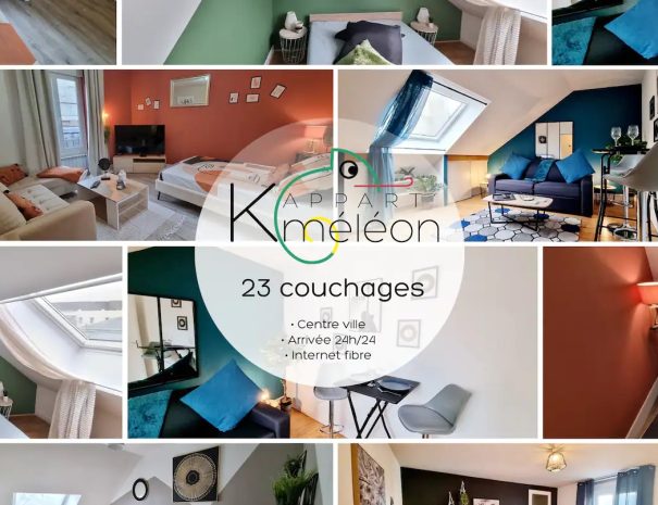 Résidence Kméléon : Logements de courte durée au Mans. Passez d'agréables séjours en famille, entre amis ou pour le travail.